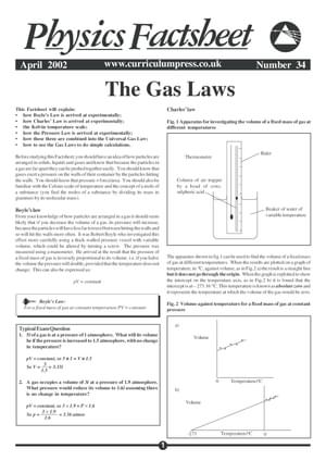 34 Gas Laws