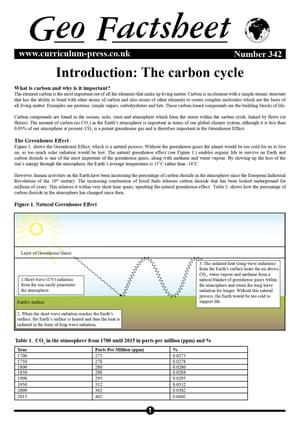 342 Introduction   The Carbon Cycle