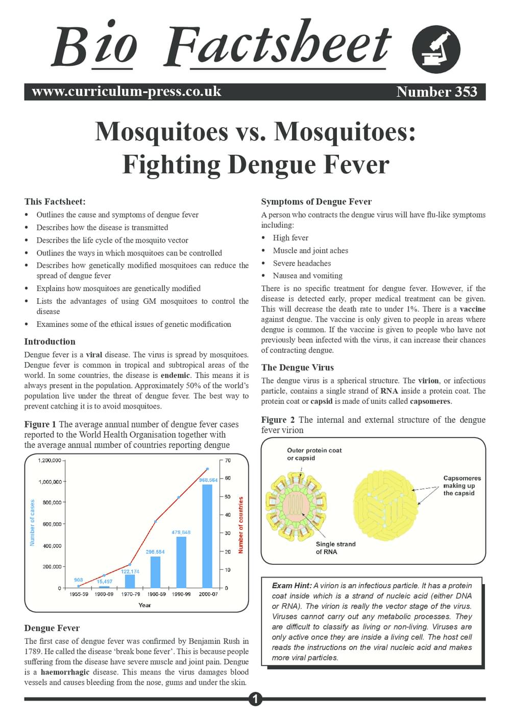 353 Mosquitoes   Dengue Fever