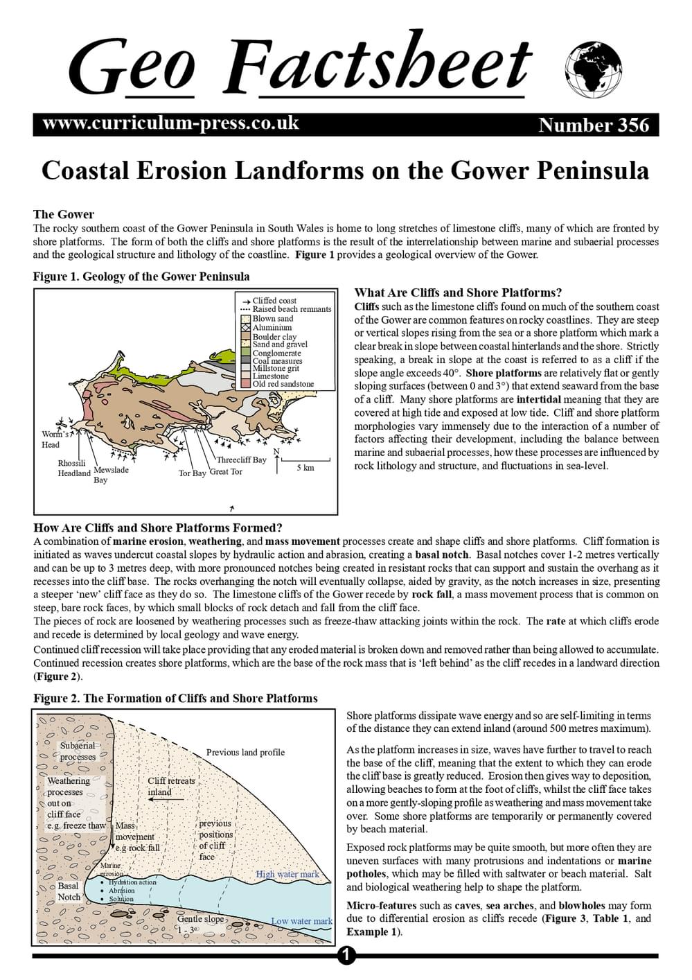 356 Coastal Erosion Gower Peninsula