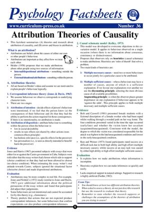 36 Causality Theories