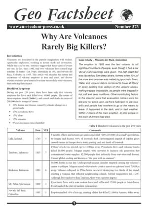 373 Why Are Volcanoes Rarely Big Killers