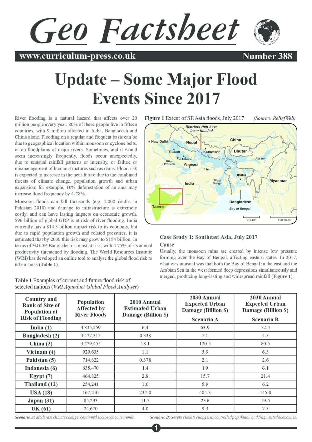 388 Major Flood Events Since 2017