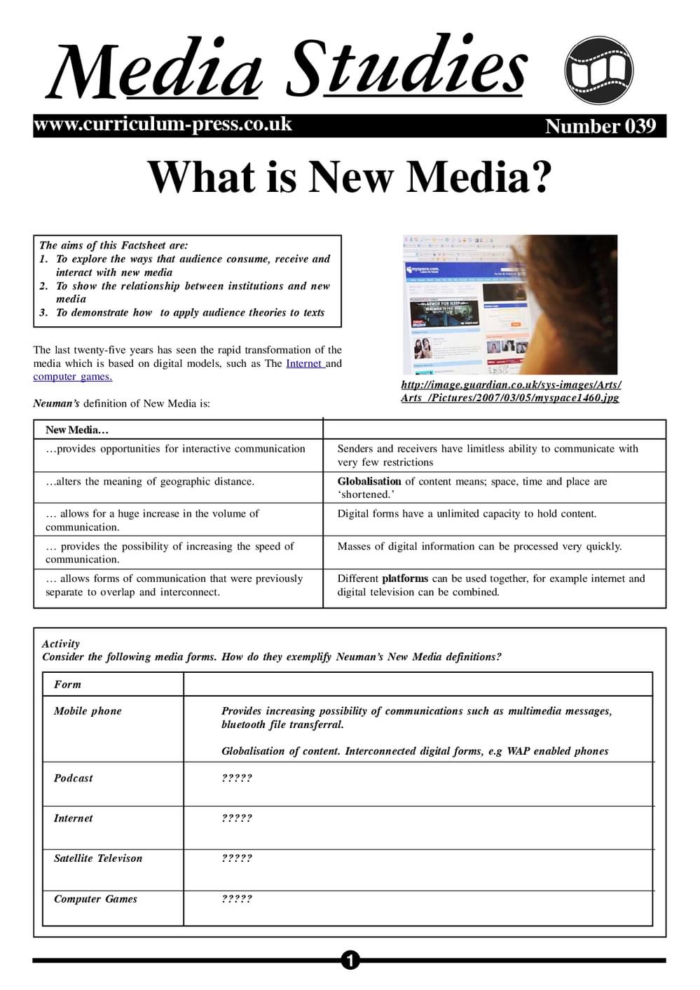 39 What Is New Media