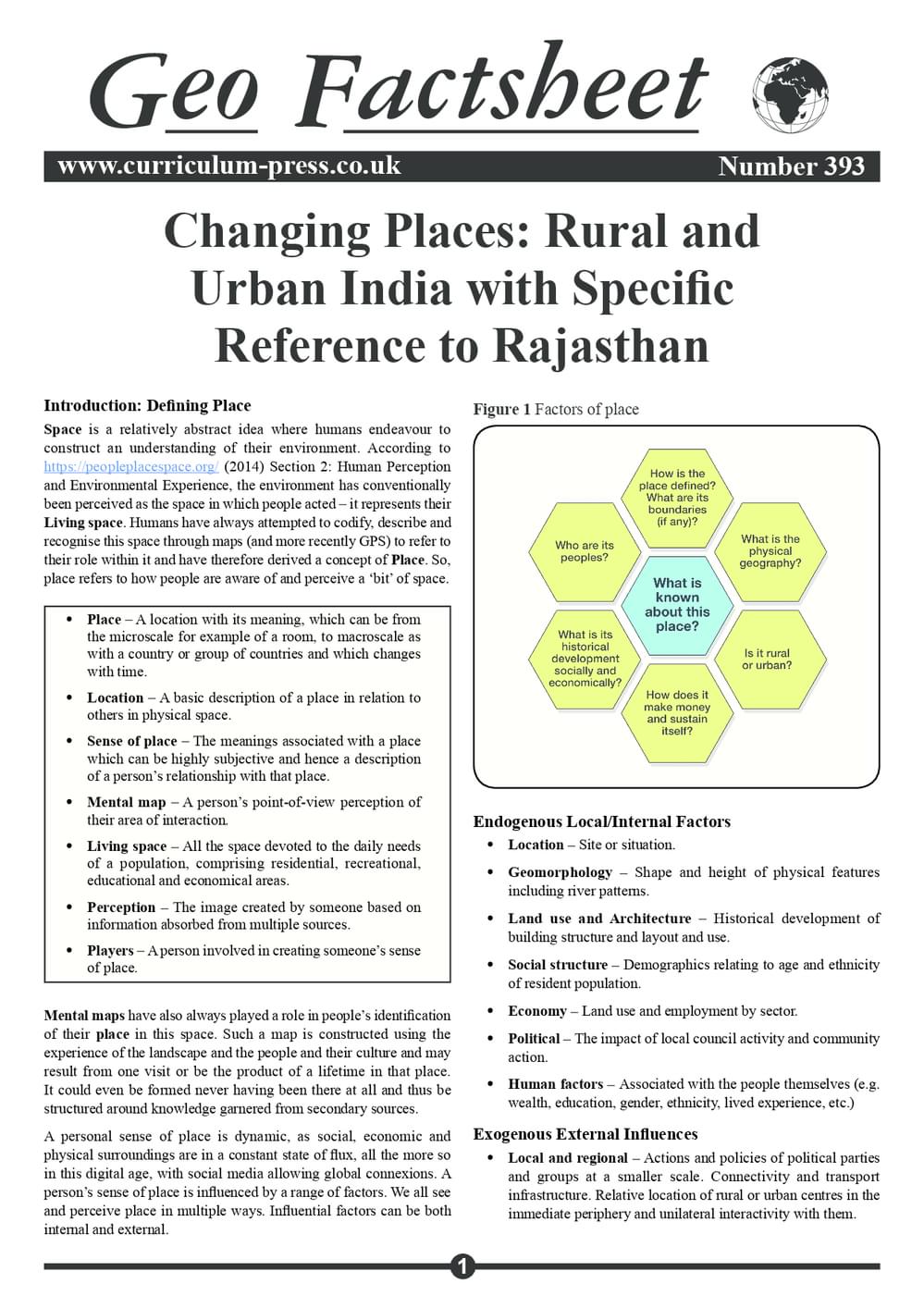 393 Changing Places Rural And Urban India