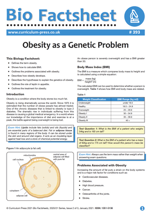 393 Obesity as a Genetic Problem