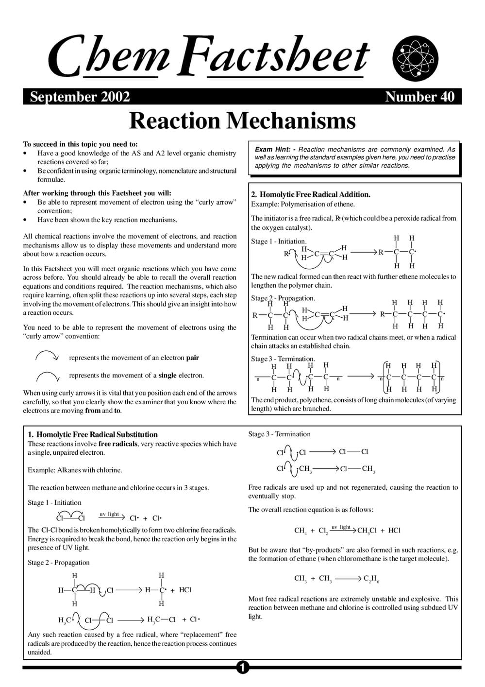 40 Reactions Mechanisms