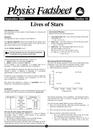 41 Lives Of Stars