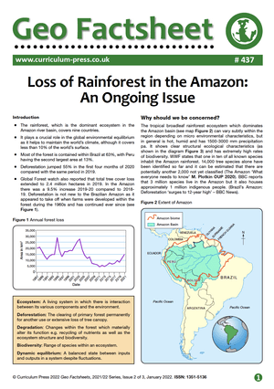 437 Loss of Rainforest in the Amazon