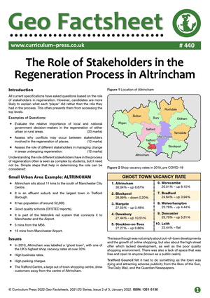 440 Role of Stakeholders in Altrincham Regeneration