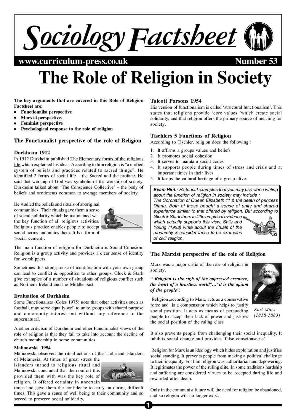 53 Role Of Religion