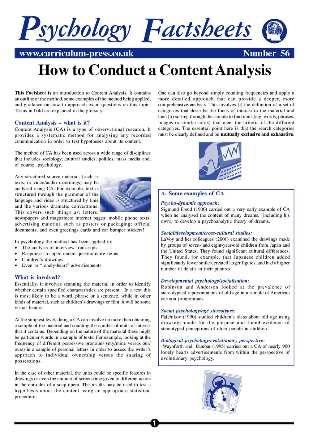 Curriculum Press - How to Conduct a Content Analysis