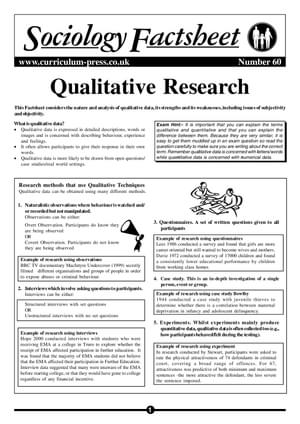 60 Qualitative Research