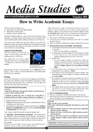 60 Writing Academic Essays