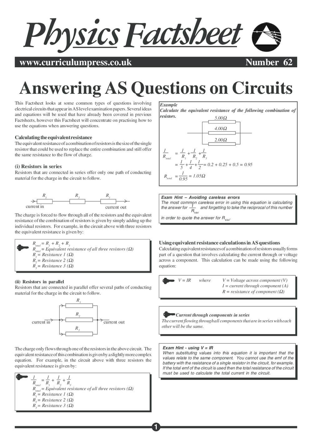 62 Answering As Questions On Circuits