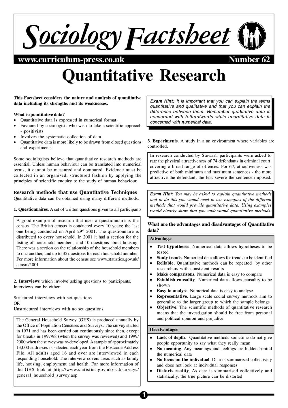 62 Quantitative Research