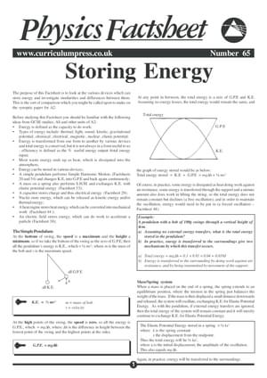 65 Storing Energy