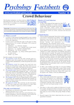 66 Crowd Behaviour