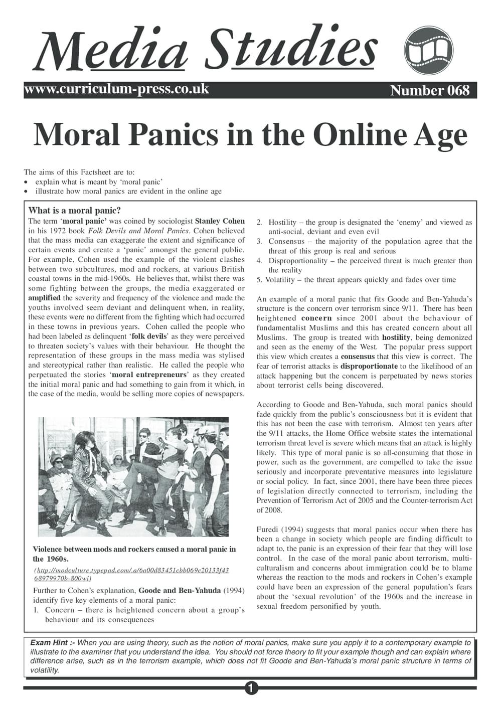 68 Moral Panics