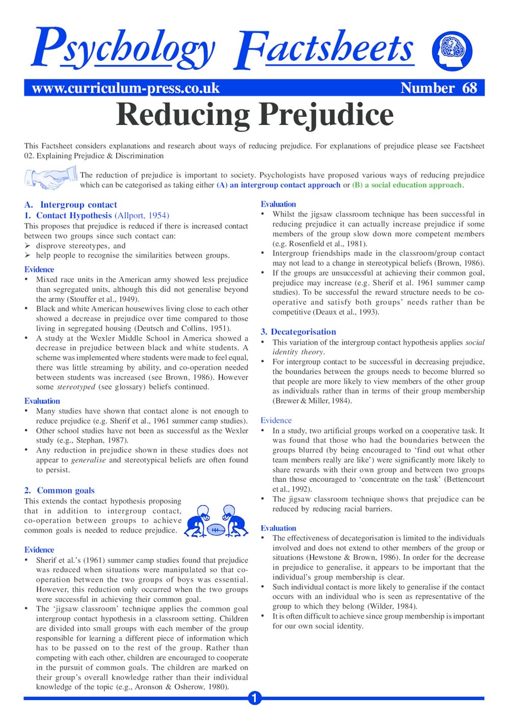 68 Reducing Prejudice