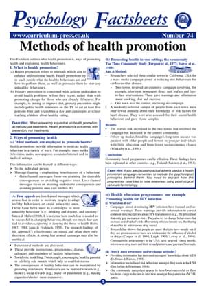74 Methods Health Promo