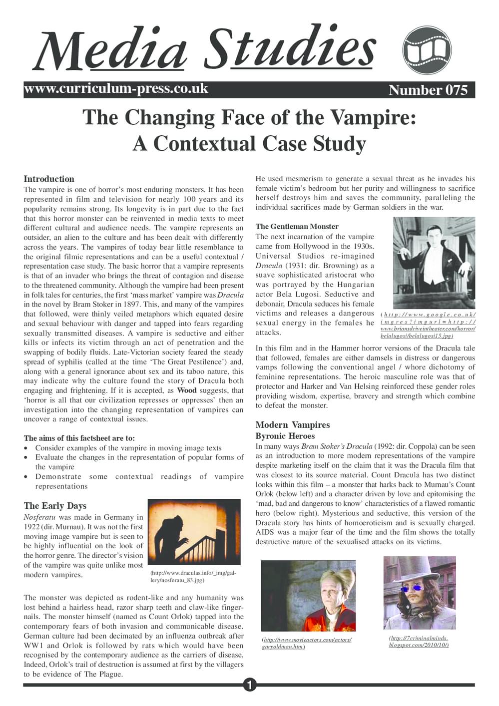 75 Changing Face Vampires