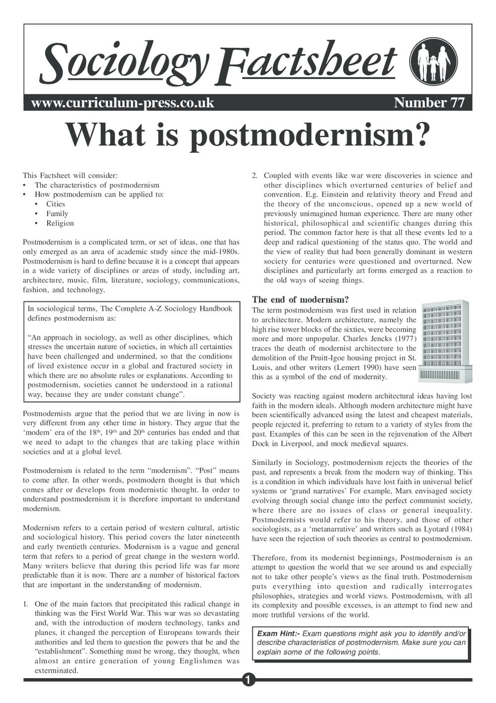 77 Postmodernism