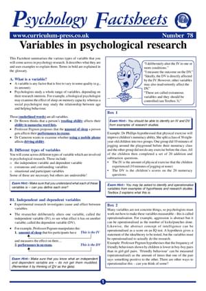 78 Var Psych Research