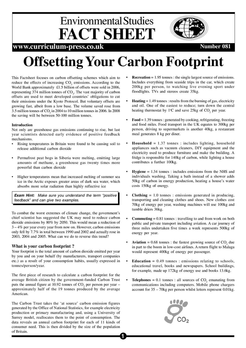 81 Carbon Footprint