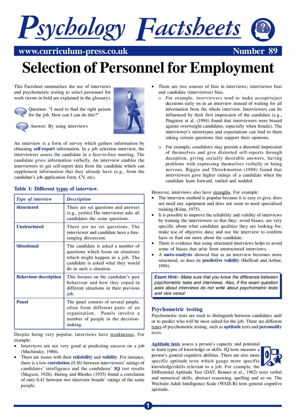 89 Select People Employment