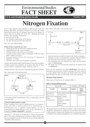 90 Nitrogen Fixation