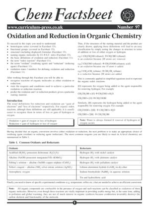 97 Ox Red Organic Chem