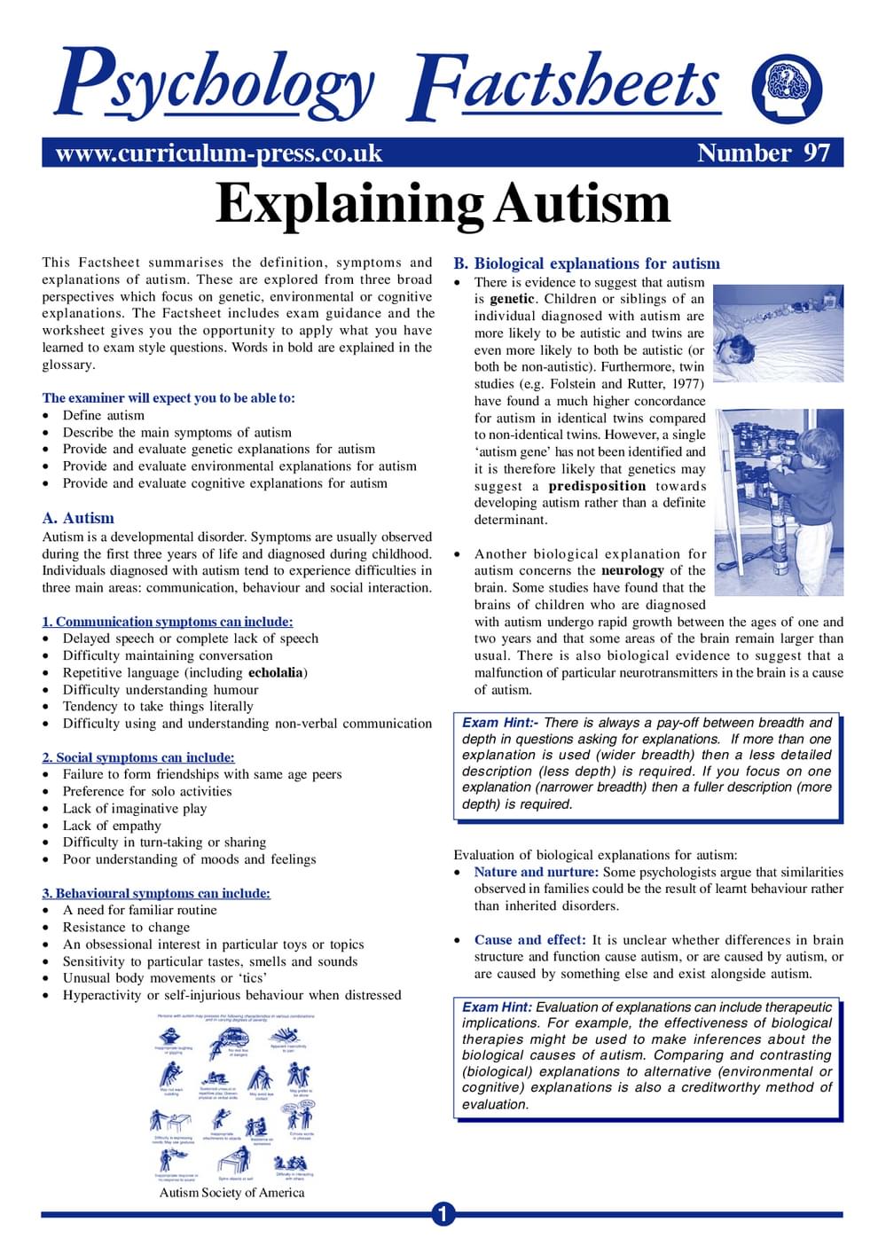 97 Explain Autism