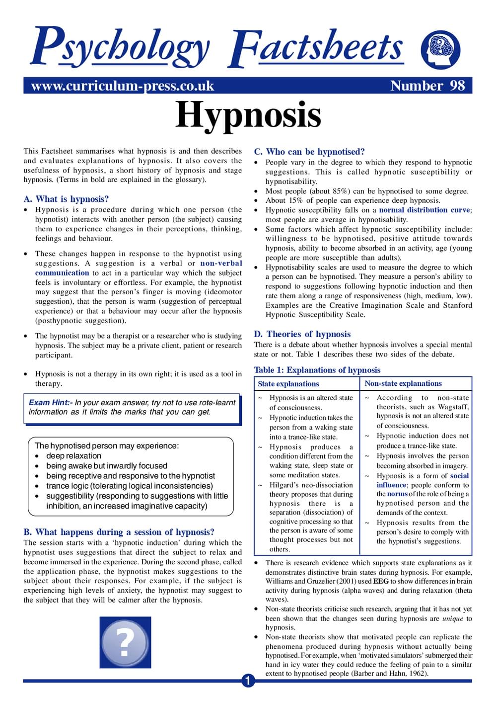 98 Hypnosis