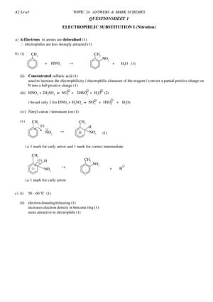 A2 Organic Reaction Mechanisms Answers