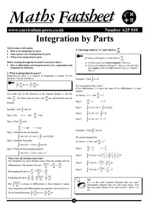 A2P 010 Integration By Parts