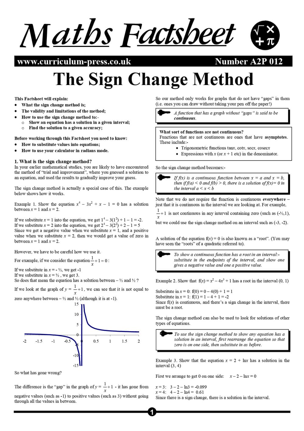 A2P 012 Sign Change