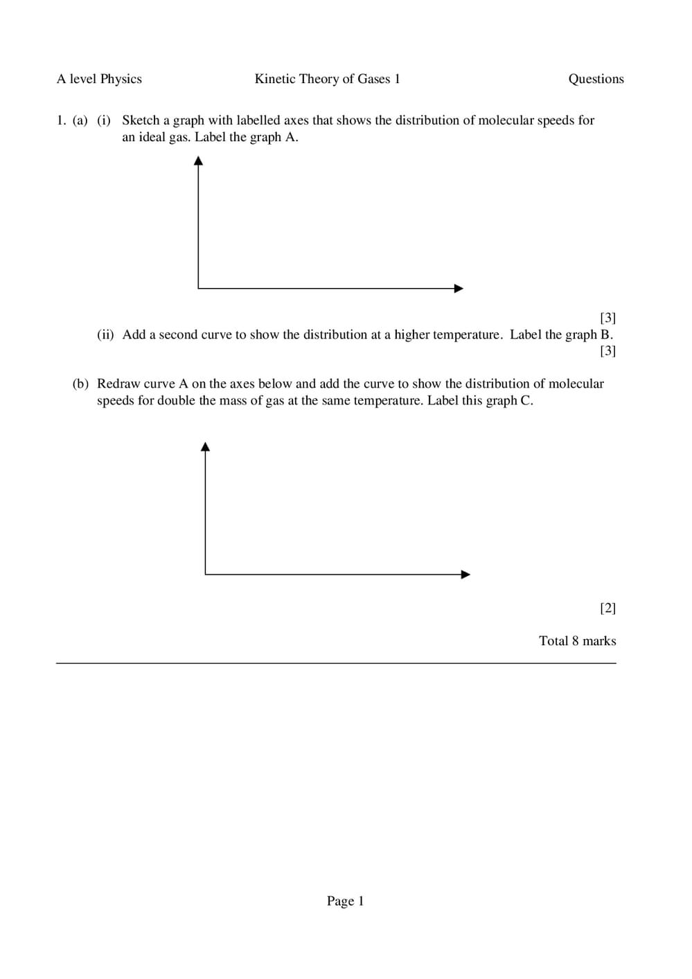 Al Kinetic Theory Questions 1