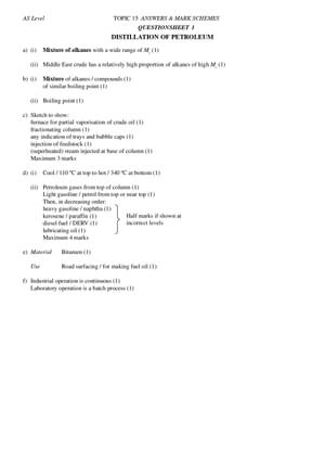 As Applied Organic Chemistry 1 Answers