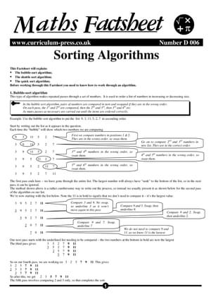 D06 Sorting Algorithms