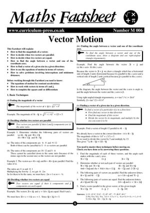 M06 Vector Motion
