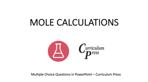 Mole Calculations MCQ PP