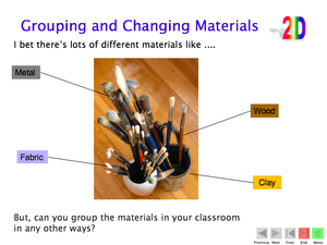 2D Grouping And Changing Materials