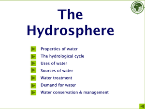The Hydrosphere